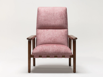 URIAH - Fabric easy chair with armrests high-back by Papell Design - view 2